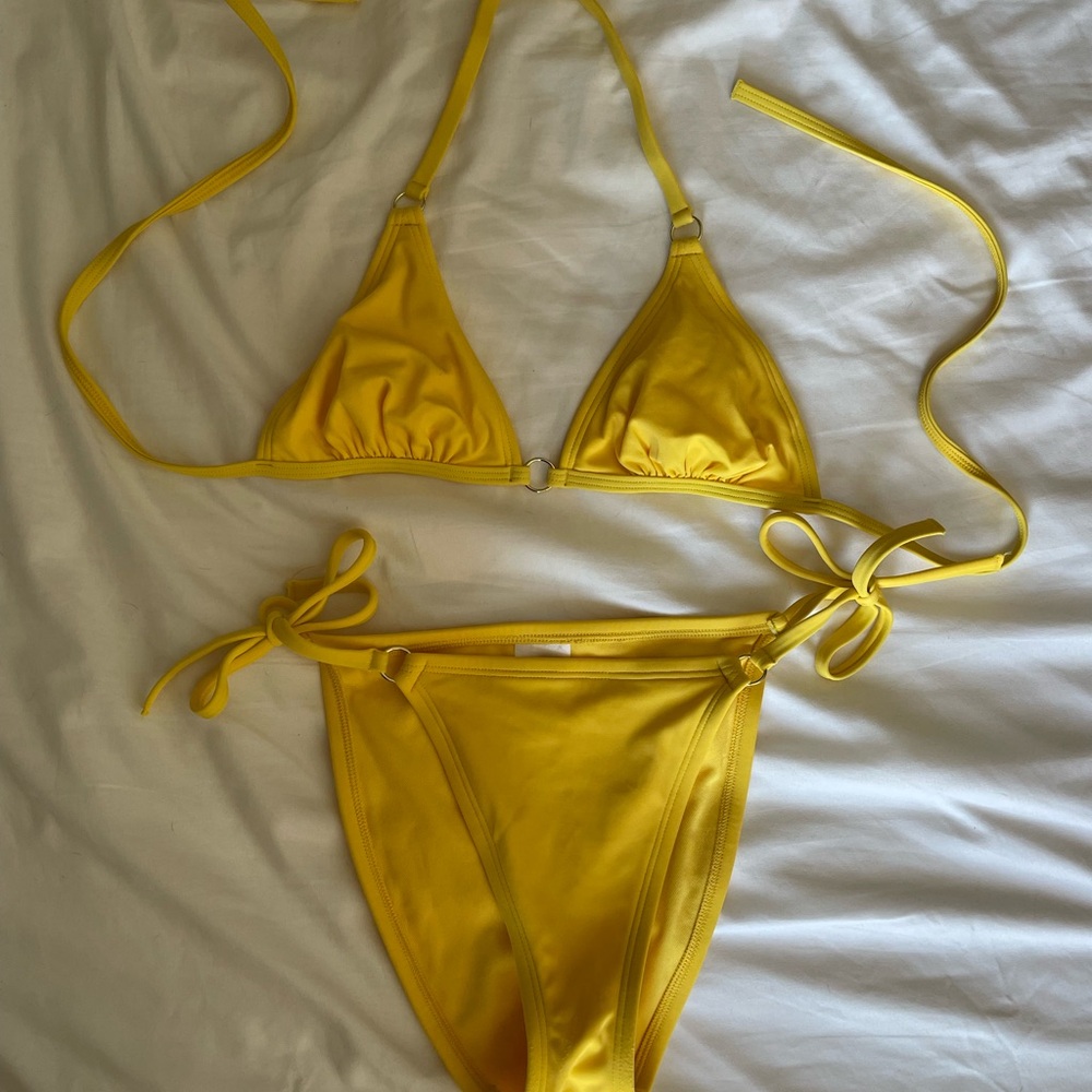 Shade & Shore Yellow Bikini Set